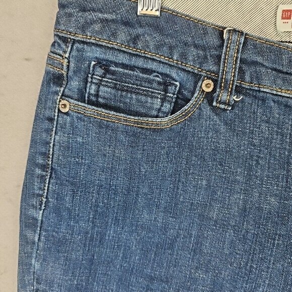 Y2K Gap Skinny Stretch Ankle Jeans Womens 10 Blue Low Rise Denim 2000s Classic - Picture 4 of 12
